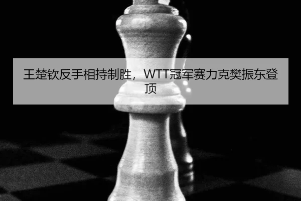王楚钦反手相持制胜，WTT冠军赛力克樊振东登顶